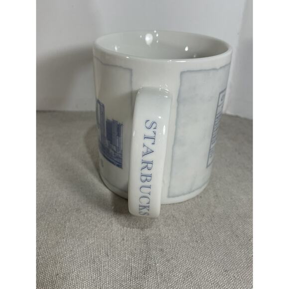 Starbucks Blue Print City Mug Set Of 4 Dallas,Phoenix,Denver,Los Angeles 18fl Oz - Picture 10 of 14